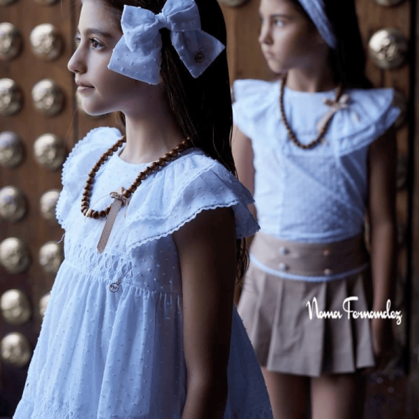 Vestido blanco colección Versalles de La firma Noma Fernández