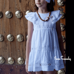 Vestido blanco colección Versalles de La firma Noma Fernández