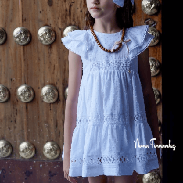 Vestido blanco colección Versalles de La firma Noma Fernández