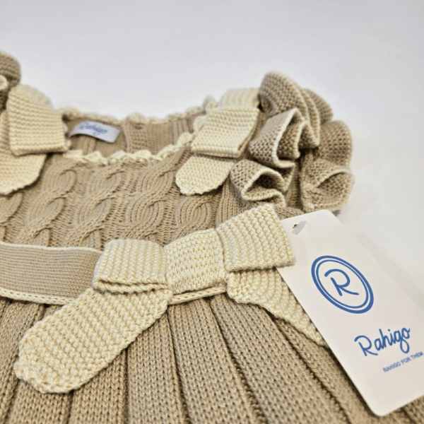 Vestido camel con braga niña Rahigo selección verano