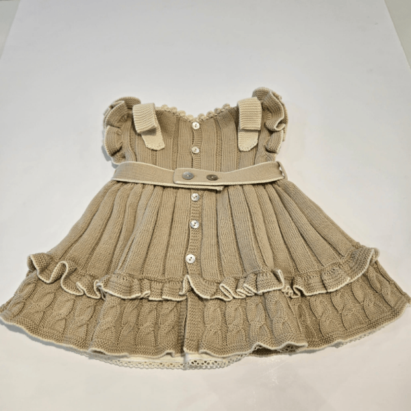 Vestido camel con braga niña Rahigo selección verano