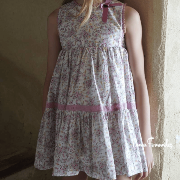 Vestido colección Campiña rosa-chicle Noma Fernández