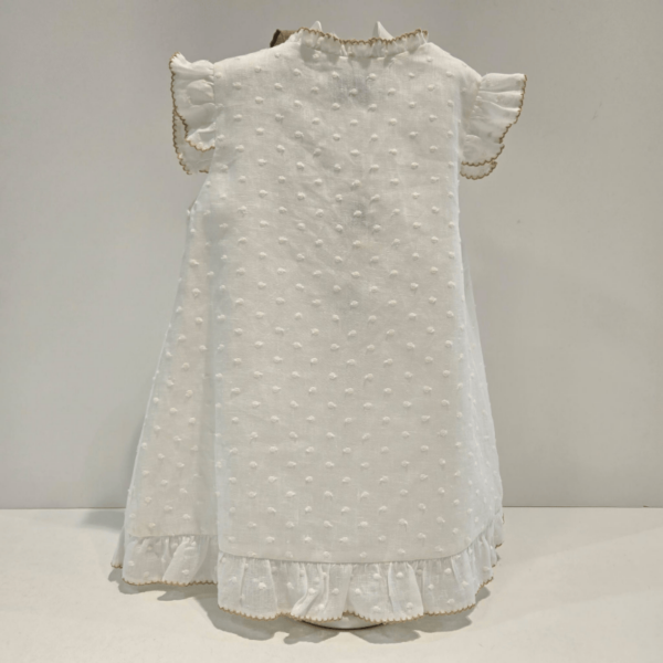 Vestido lino cruzado black & white La Martinica verano
