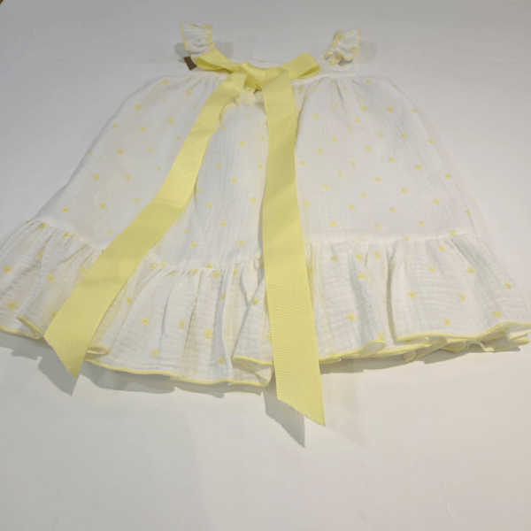 Vestido recto colección celeste muselina de Lolittos verano