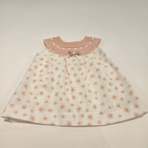 Vestido rosa palo estampado Sol niña Pangasa verano