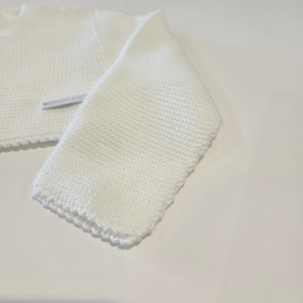 Chaqueta corta blanca perlé de Pangasa verano - Imagen 4