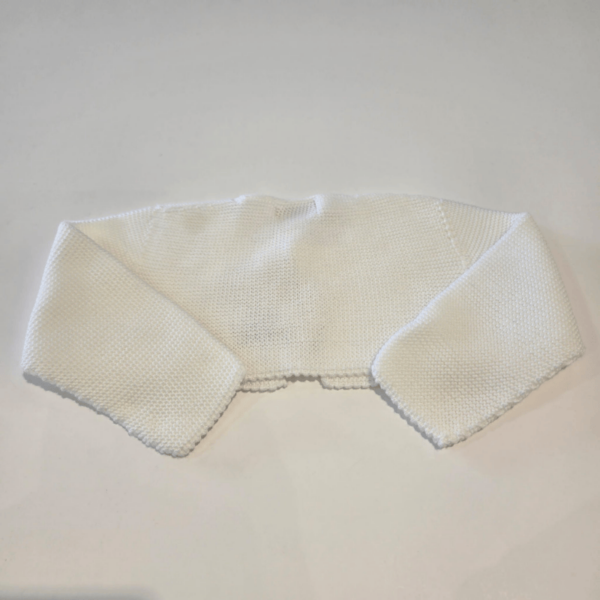 Chaqueta corta blanca perlé de Pangasa verano