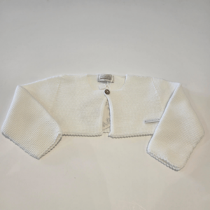 Chaqueta corta blanca perlé de Pangasa verano