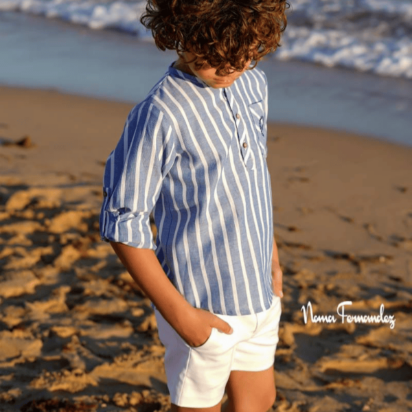 Conjunto Blusa pantalón niño Nantes Noma Fernández verano - Imagen 2