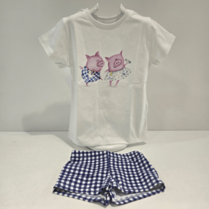 Conjunto Niño bóxer baño licra colección Pigs verano