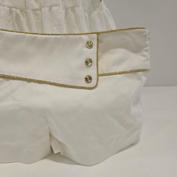 Conjunto blusón short chantilly Noma Fernández verano 2025