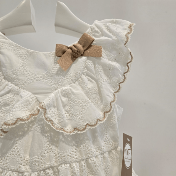 Conjunto blusón short chantilly Noma Fernández verano 2025