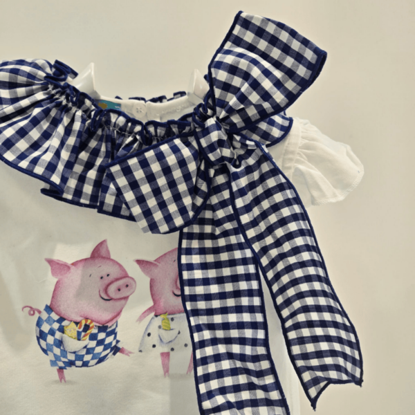 Conjunto braga azul colección pigs La Martinica verano - Imagen 2