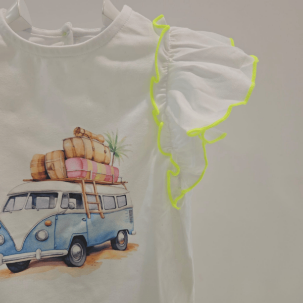 Conjunto camiseta braguita volantes arándanos La Martinica