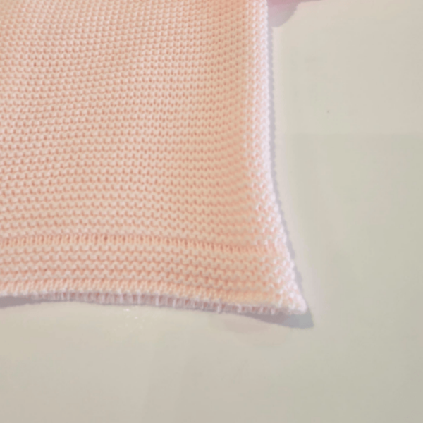 Conjunto hilo perlé rosa y blanco de Juliana verano