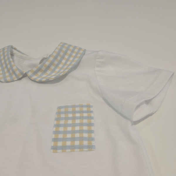 Conjunto niño camiseta y pantalón cuadritos Pangasa - Imagen 4