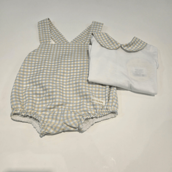 Conjunto vichy peto mas camiseta de Pangasa verano - Imagen 4