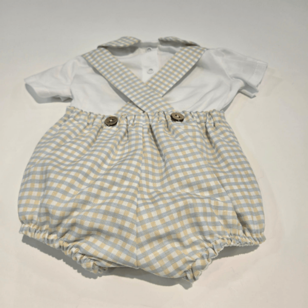 Conjunto vichy peto mas camiseta de Pangasa verano - Imagen 3