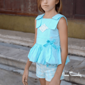 Conjunto short blusón abullonado Sena Noma Fernández verano