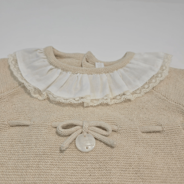 Pelele cuello blanco puntilla encaje Martín Aranda verano