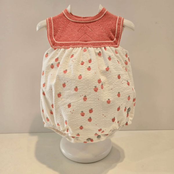Pelele unisex fresitas de Martín Aranda primavera verano