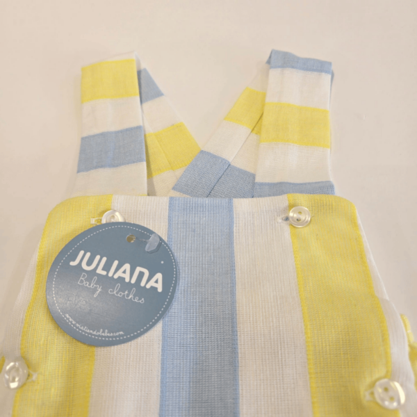Peto tricolor amarillo azul y blanco Juliana verano - Imagen 4