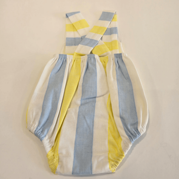Peto tricolor amarillo azul y blanco Juliana verano