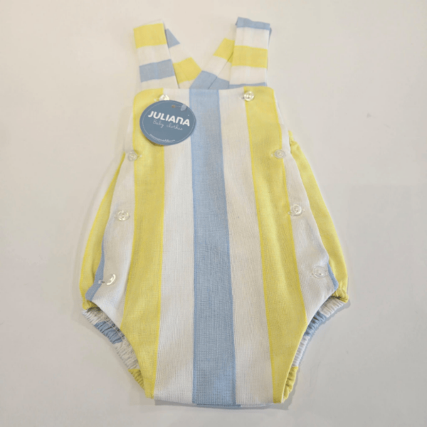 Peto tricolor amarillo azul y blanco Juliana verano