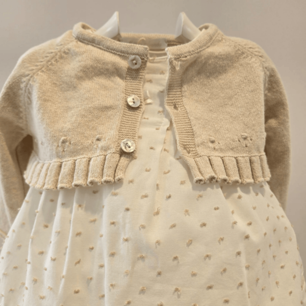 Vestido plumeti arena blanco roto Martín Aranda verano