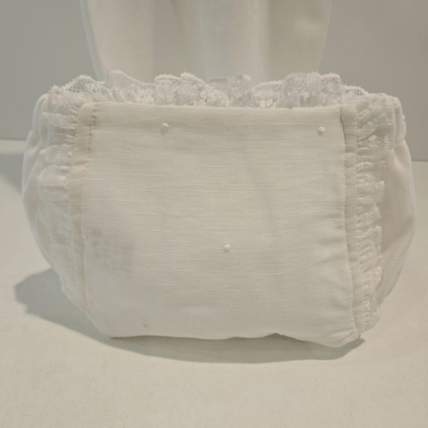 Conjunto niño blanco puntillas Carmen Taberner verano - Imagen 4