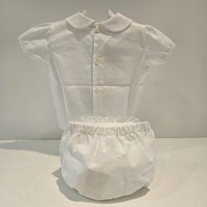 Conjunto niño blanco puntillas Carmen Taberner veran