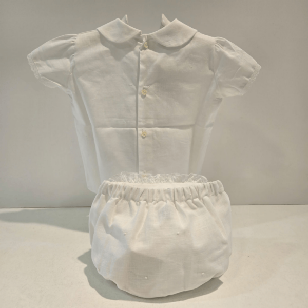 Conjunto niño blanco puntillas Carmen Taberner veran
