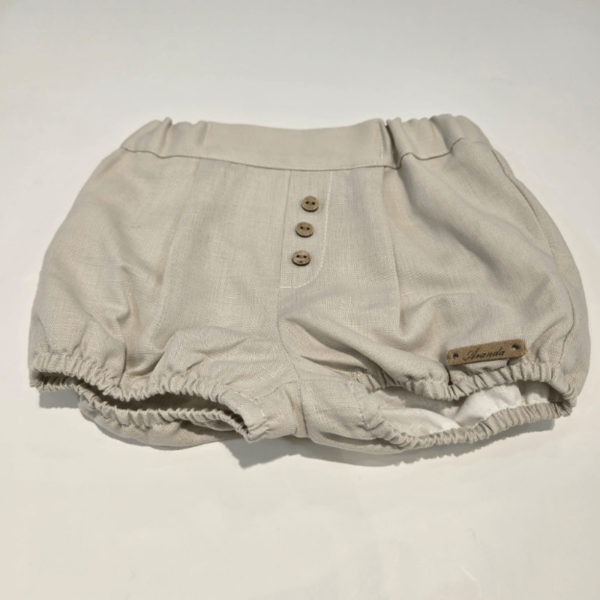 Conjunto niño camisa rayas pantalón arena Martín Aranda