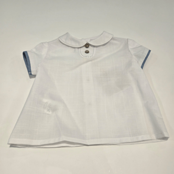 Conjunto niño camisa y peto azul Martín Aranda verano - Imagen 4