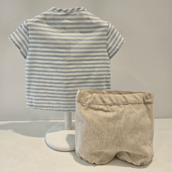 Conjunto rayas pantalón bombacho Martín Aranda verano