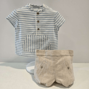 Conjunto rayas pantalón bombacho Martín Aranda verano