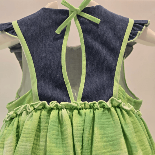 Jesusito + cubre Lolittos Colección Denim verde verano