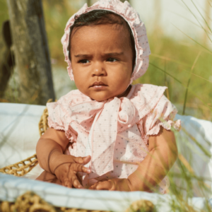 Pelele rosa corazones La Martinica primavera-verano 2025