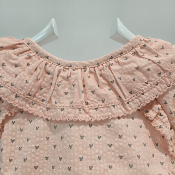 Pelele rosa corazones La Martinica primavera-verano 2025