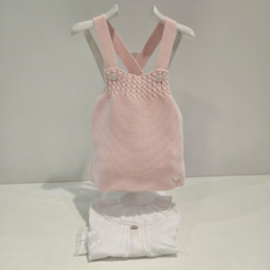 Peto con blusa en camel o rosa Martín Aranda verano