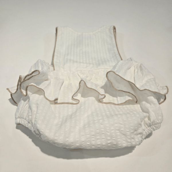 Ranita niña volante blanco camel Mac Ilusión primavera-verano