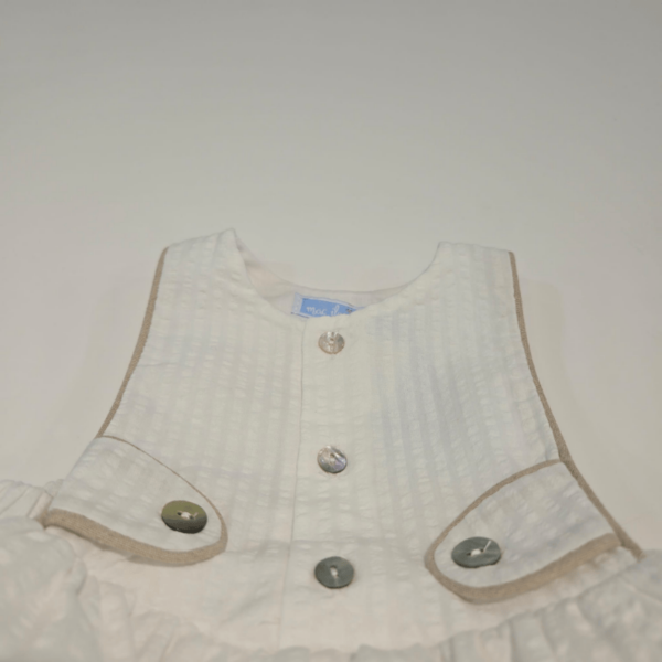 Ranita niña volante blanco camel Mac Ilusión primavera-verano