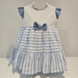 Vestido lazo marinero azul blanco Martín Aranda verano