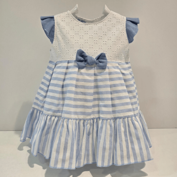 Vestido lazo marinero azul blanco Martín Aranda verano
