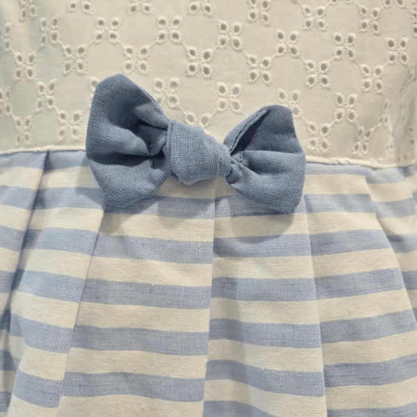 Vestido lazo marinero azul blanco Martín Aranda verano
