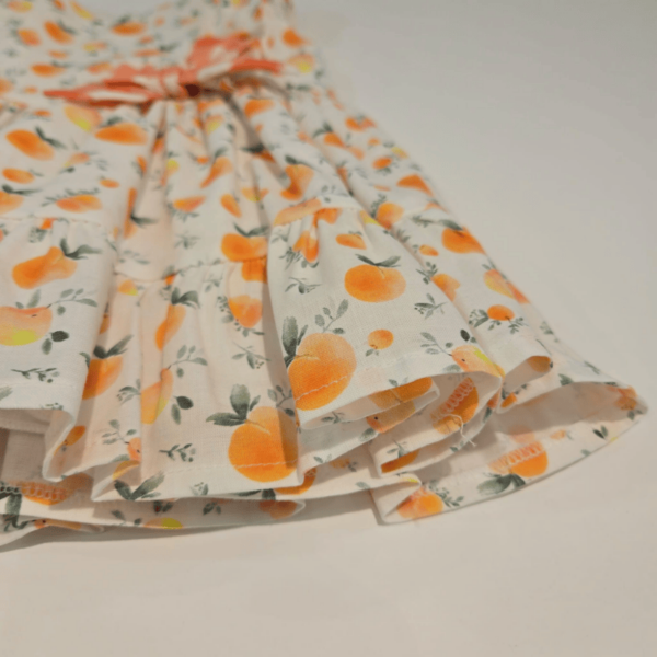 Vestido niña estampado melocotón Mac Ilusión verano - Imagen 3