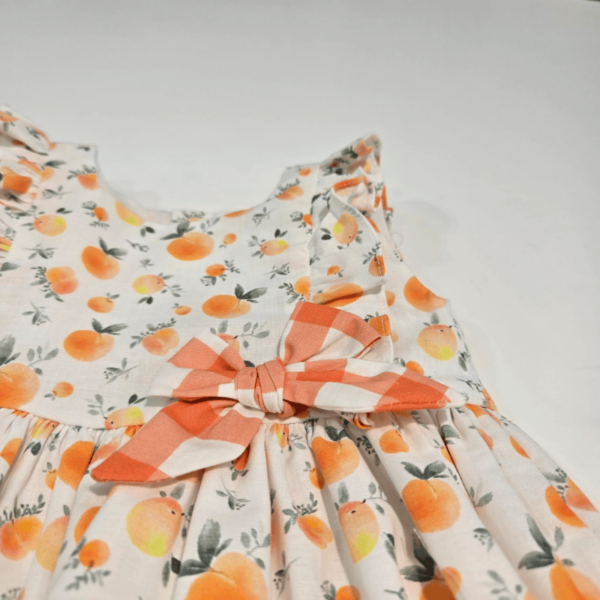 Vestido niña estampado melocotón Mac Ilusión verano - Imagen 4