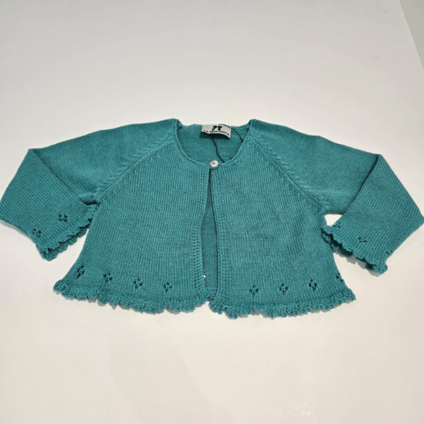 Chaqueta niña tres cuartos esmeralda La Martinica verano