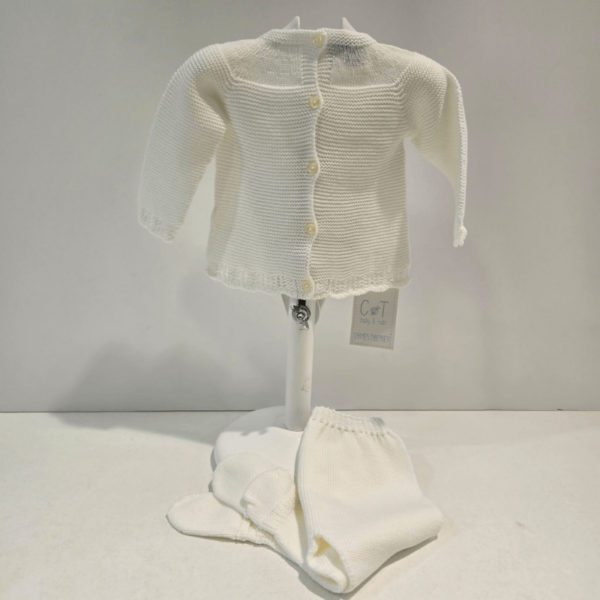 Conjunto dos piezas unisex beige Carmen Taberner verano