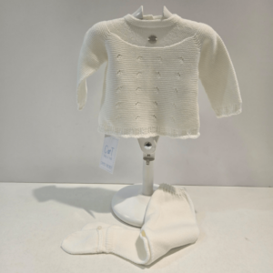 Conjunto dos piezas unisex beige Carmen Taberner verano